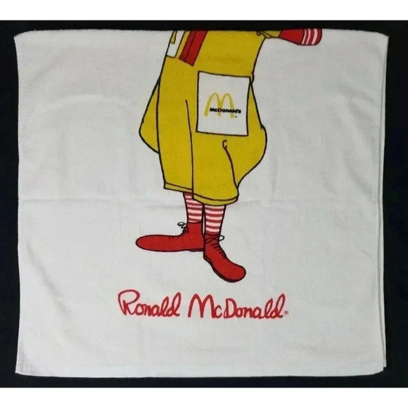 Vintage McDonald's Ronald McDonald Beach Towel New Old Stock 30"x56" Rare HTF - Picture 4 of 6